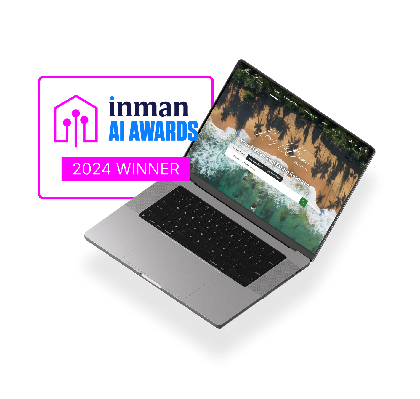 Real Geeks 2024 Inman AI Award Mockup