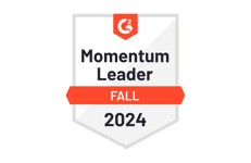 Real Geeks G2 Momentum Leader Fall 2024 Badge w whitespace