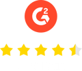 Real Geeks G2 Rating White Text