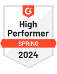 Real Geeks G2 High Performer Spring 2024 Medal