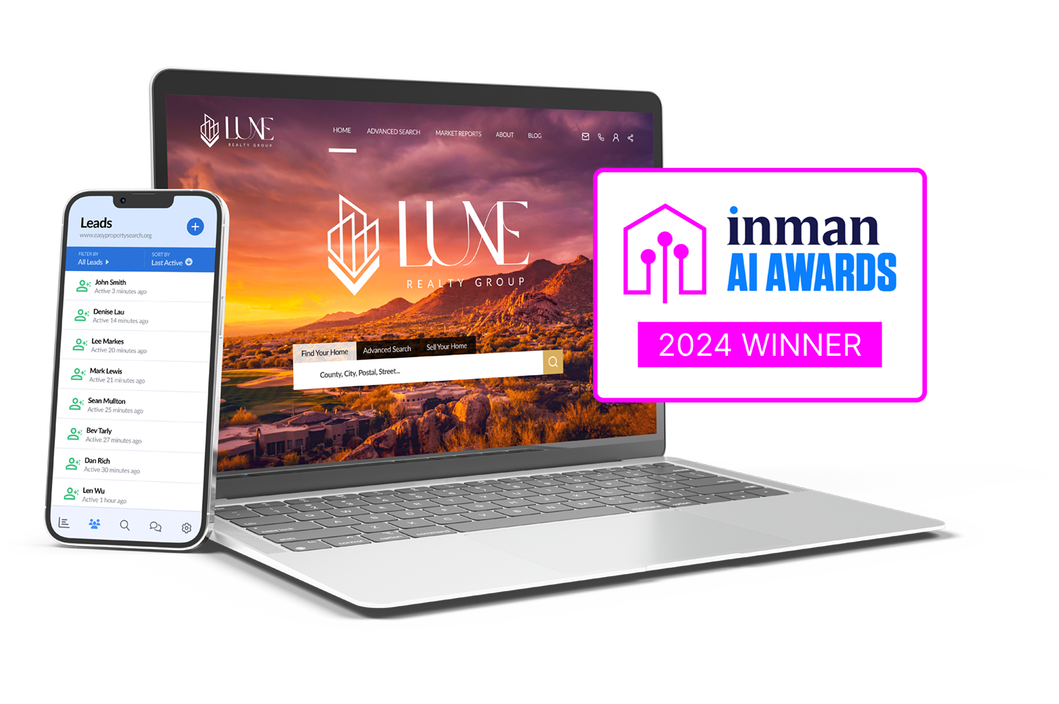 Real Geeks Inman AI Award Winning Platform